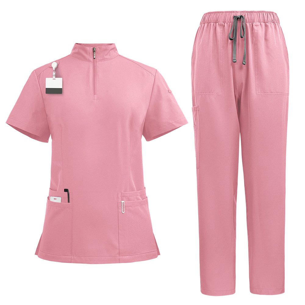 Zipper Top & Pants Medical Scrub Set – Available in Multiple Colors - Image 4