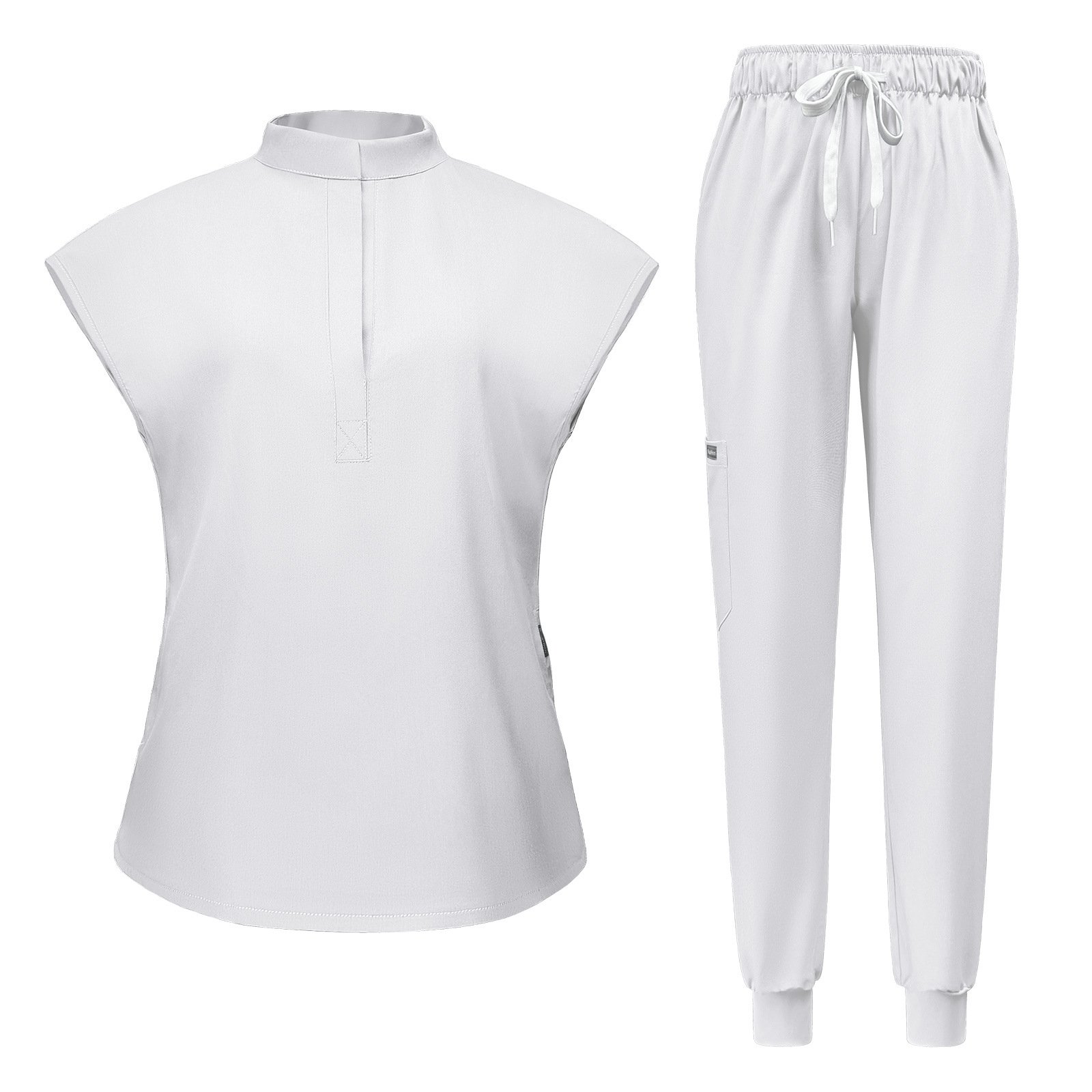 Medical Scrub Set – Classic Top with Elastic Waist Jogger Pants - Image 2