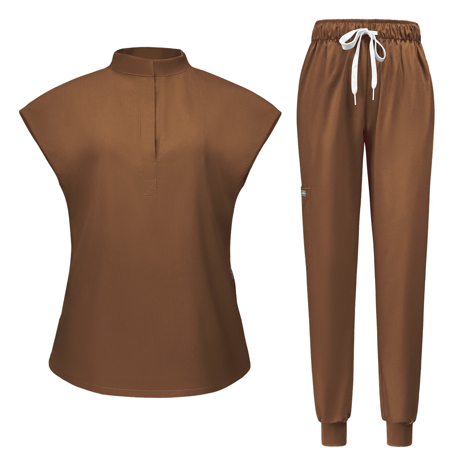 Medical Scrub Set – Classic Top with Elastic Waist Jogger Pants - Image 5