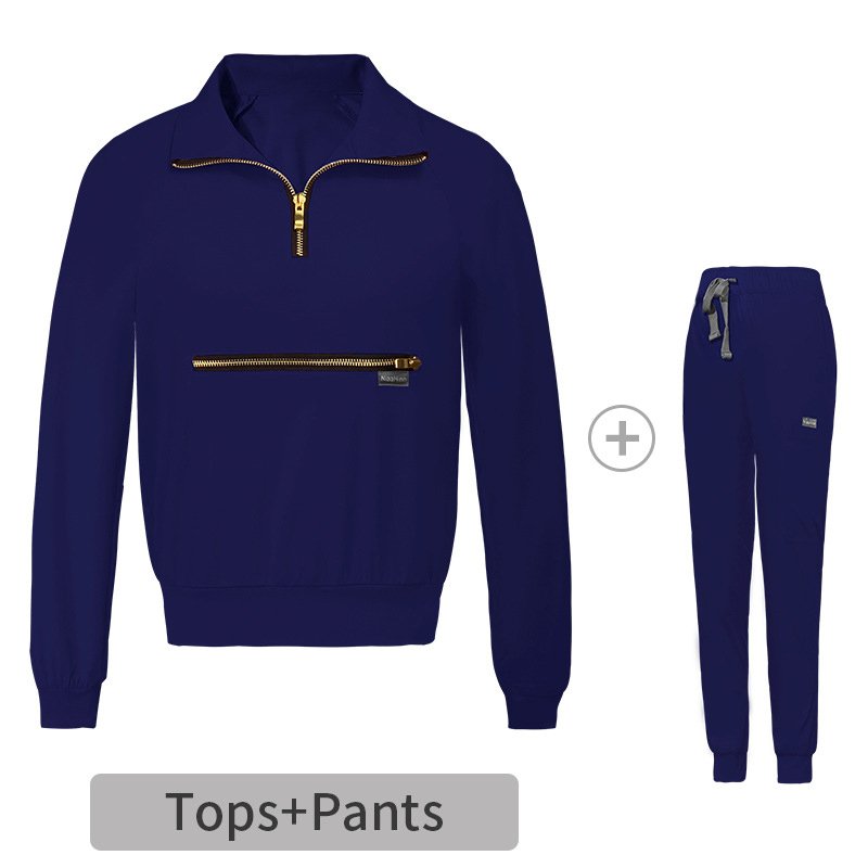 Men’s Medical Scrub Set with Gold Zippers – Modern Design in Multiple Colors - Image 6