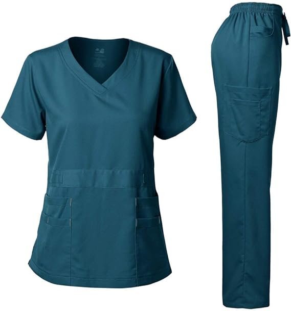 Women’s Functional Medical Scrub Set – Comfortable Fit with Multiple Pockets - Image 2