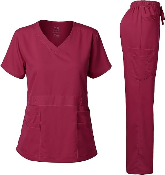 Women’s Functional Medical Scrub Set – Comfortable Fit with Multiple Pockets - Image 3