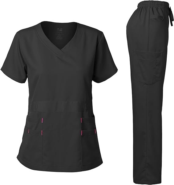 Women’s Functional Medical Scrub Set – Comfortable Fit with Multiple Pockets - Image 4