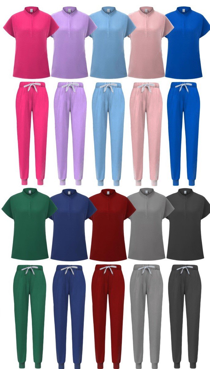 Daily Comfort Set - Multi-Colored Top & Jogger Pants