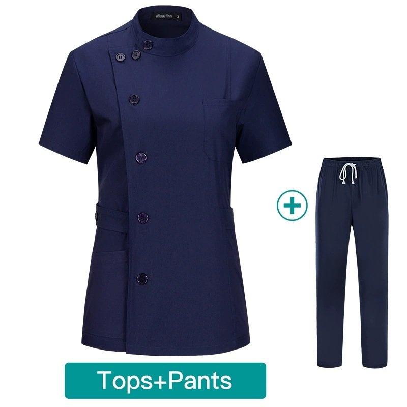 Elegant Side-Button Work Set - Top & Pants | Available in Multiple Colors