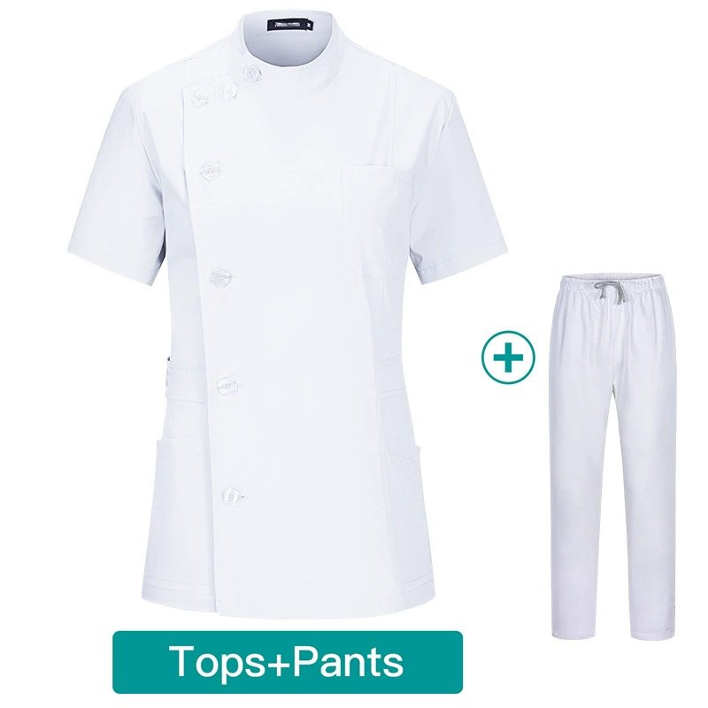 Elegant Side-Button Work Set - Top & Pants | Available in Multiple Colors - Image 2