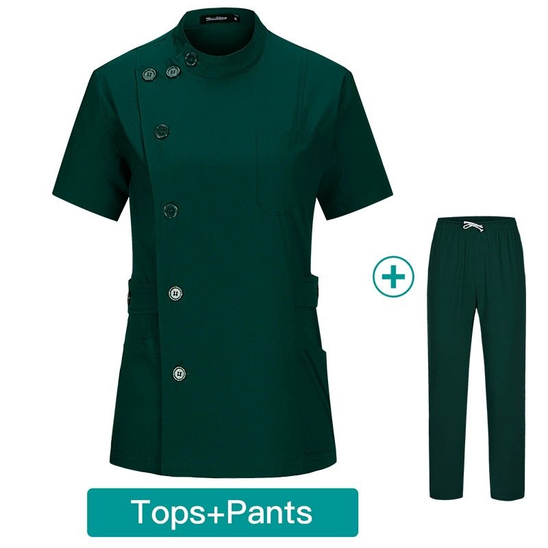 Elegant Side-Button Work Set - Top & Pants | Available in Multiple Colors - Image 3
