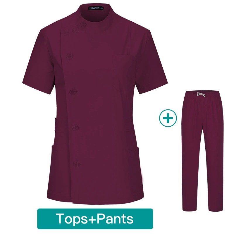 Elegant Side-Button Work Set - Top & Pants | Available in Multiple Colors - Image 5