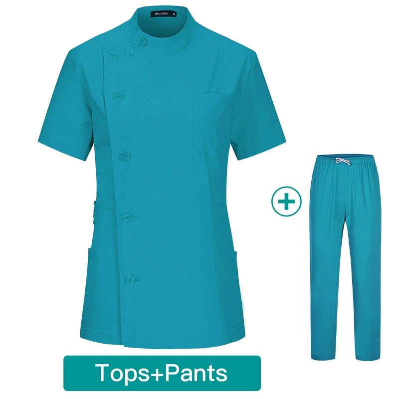 Elegant Side-Button Work Set - Top & Pants | Available in Multiple Colors - Image 6