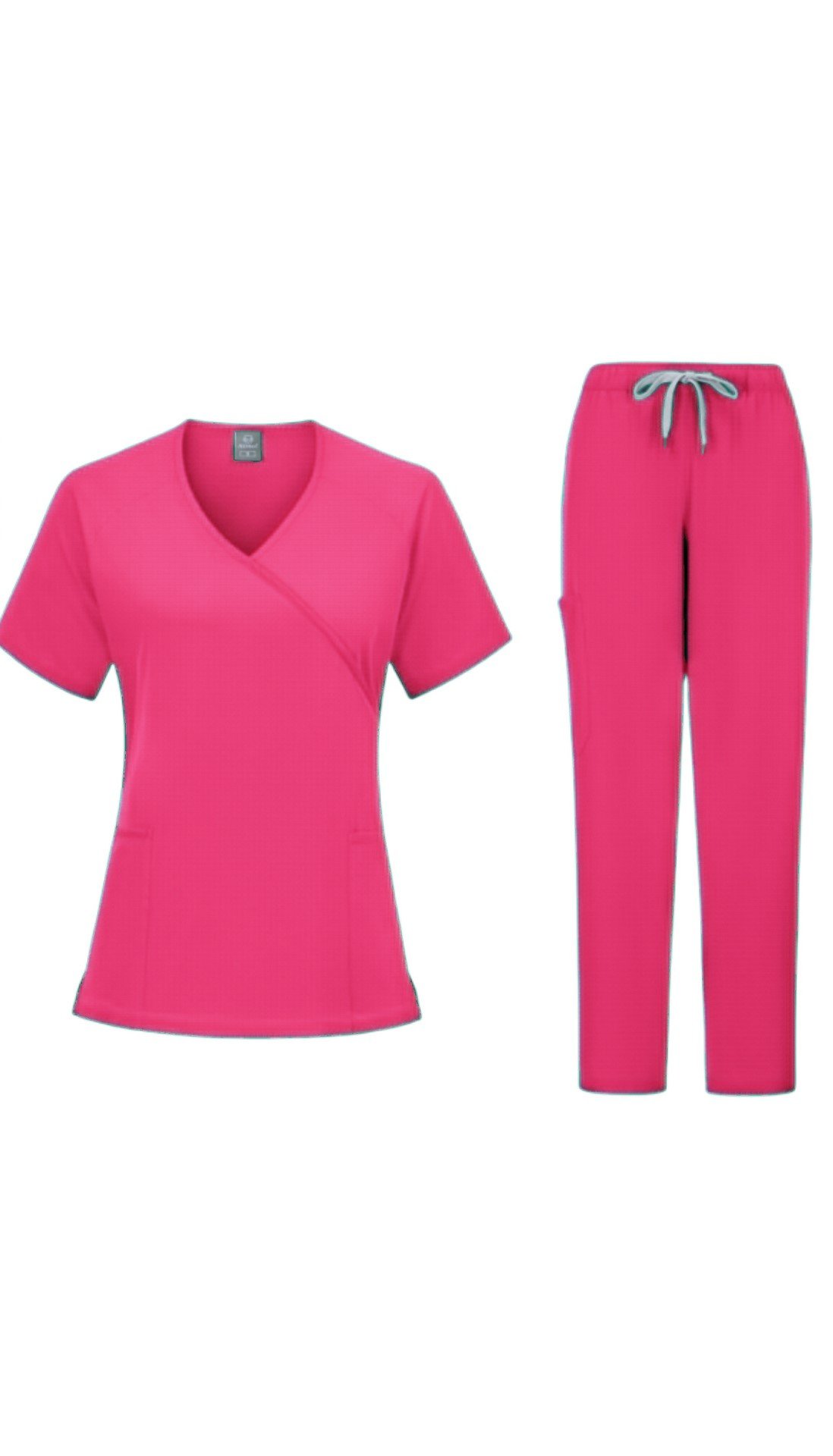 Women’s Crossover Medical Scrub Set – Stylish Design in Multiple Colors - Image 2