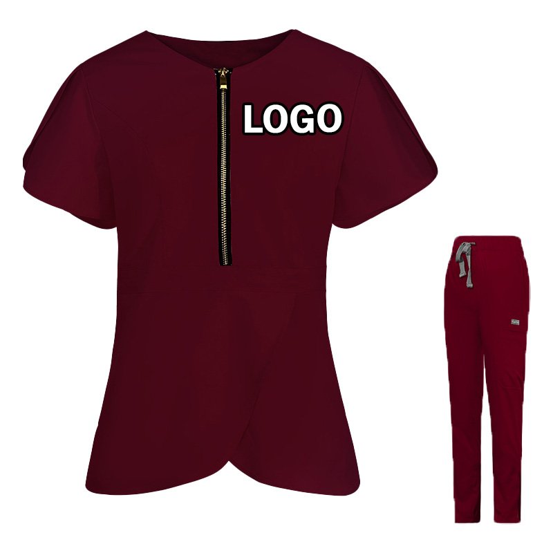 Elegant Women’s Zip-Front Work Set – Top & Pants - Image 4