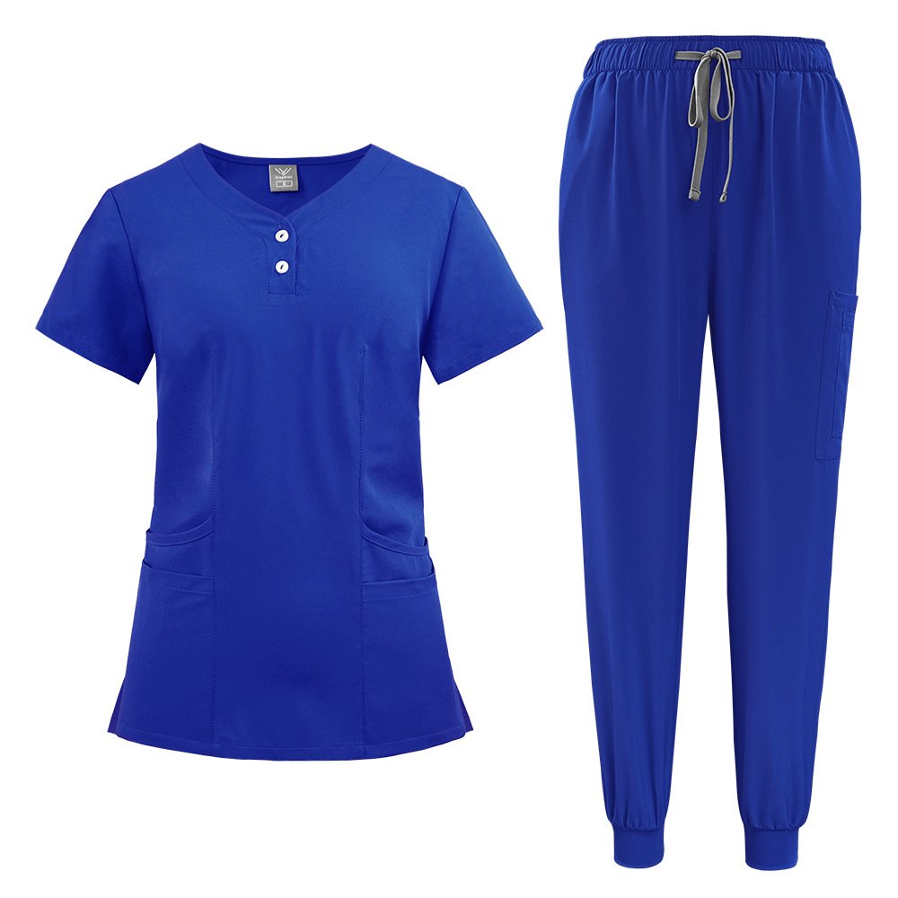 Button-Front Medical Scrub Set – Vibrant Colors & Modern Jogger Style - Image 5