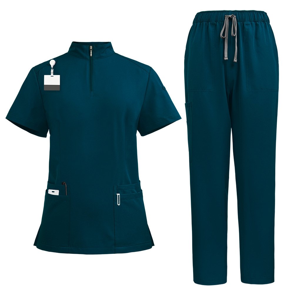 Zip-Front Medical Scrub Set – Functional & Professional, Available in Multiple Colors - Image 2